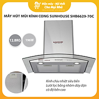 Máy hút mùi kính cong Sunhouse SHB6629-70C - Hàng chính hãng