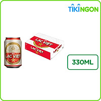 Thùng 24 Lon Bia Lạc Việt 330ml