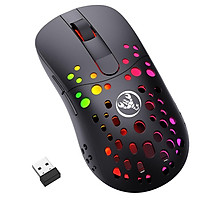 HXSJ T100 Type-C Wired & 2.4G Wireless 10000DPI Programmable RGB Backlit Mouse 6 Adjustable DPI Levels 4 Adjustable