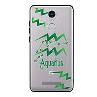 Ốp lưng cho điện thoại Xiaomi Redmi Note 3 viền TPU cho cung Bảo Bình - Aquarius