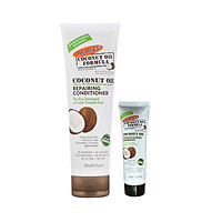 Dầu xã dưỡng tóc dầu dừa giúp dưỡng và phục hồi tóc hư tổn Palmer's Coconut Oil Formula Repairing Conditioner 250ml + Tặng Dầu gội dừa Palmer's 50ml