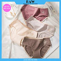 Bộ 5 Quần lót nữ O2 Cotton Ép Không Đường May, chất liệu thoáng mát thương hiệu BAW QLN14