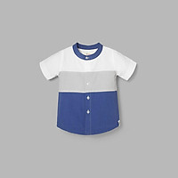 Áo sơ mi cổ lãnh tụ BAA BABY tay ngắn phối màu cho bé trai từ 1-7 tuổi - BT-SM09N