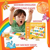Mideer English Spelling Game - đồ chơi giáo dục sớm ghép chữ học Phonics tiếng Anh Montessori dành cho trẻ 3 4 5 tuổi