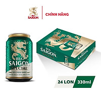Thùng 24 Lon Bia Sài Gòn Special 330ml