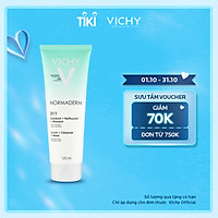 Kem Rửa Mặt Tẩy Tế Bào Chết Ngừa Mụn Kiêm Mặt Nạ Thanh Lọc Vichy Normaderm 3in1 Scrub + Cleanser + Mask 125ml