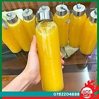 Combo 5 Chai Thủy Tinh Đựng Nước 500Ml - Nắp Thiếc Vặn Có Dây Treo (Bình Thủy Tinh Đựng Nước, Đựng Sữa - Chai Thủy Tinh Đựng Nước Ép) - CH Hương Thị Miễn Phí Vận Chuyển
