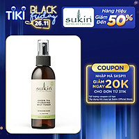 Nước Hoa Hồng Trà Xanh Dưỡng Ẩm Dạng Xịt Sukin Green Tea Hydrating Mist Toner 125ml