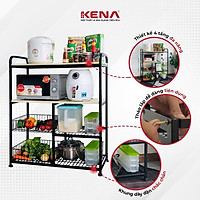 Kệ để lò vi sóng, kệ để nồi chiên không dầu KENA phủ sơn tĩnh điện cao cấp chống gỉ KN 139-2