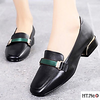 Giày moca nữ HT.NEO cao 3 phân da nguyên miếng siêu siêu mềm kết hợp đế cao su tự nhiên siêu dẻo cực êm chân (nu45)