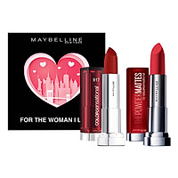 Bộ Đôi Son Satin Maybelline New York & Son Lì Powder Matte (7.8g) #Đỏ Quyến Rũ & Đỏ Cam