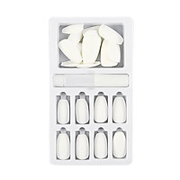 24pcs Matte False Nail Artificial Tips Pure Color Fake Nails Full Cover Press On Nails Art with Glue & Nail Adhesive