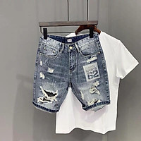 QUẦN SHORT JEAN NAM CHẤT BÒ CO GIÃN MẪU MỚI SIÊU HOT THỜI TRANG CAO CẤP QJ001(HÌNH THẬT)
