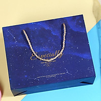 Set hộp túi giấy đựng quà tặng xanh dương, sinh nhật bạn gái bạn trai đối tác, valentine, ngày lễ