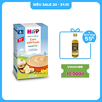 Bột ăn dặm dinh dưỡng Sữa, Hoa quả, Bắp HiPP Organic 250g