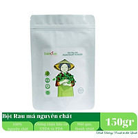 Bột Rau Má hữu cơ nguyên chất sấy lạnh Dalahouse - Bịch 150gr tiết kiệm - Giải độc, mát gan, thanh nhiệt cơ thể, giảm mụn, đẹp da. Kháng khuẩn, giảm viêm, hỗ trợ tiêu hóa
