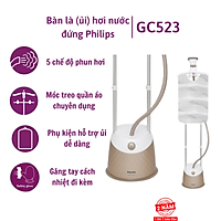 Bàn Ủi Hơi Nước Đứng Philips GC523 công suất 1600W, có giá treo đồ bảo hành 24 tháng - Hàng nhập khẩu