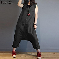 Set Jumpsuit Dungarees Sát Nách Phong Cách Mùa Hè Năng Động Dành Cho Phái Nữ (Thương Hiệu ZANZEA)