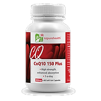 Viên Uống NZPurehealth Bổ Tim Mạch, Chống Oxy Hóa, Sáng da Coenzym CoQ10 150 Plus 30 viên