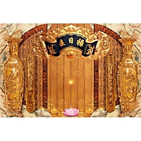 tranh dán tường 3D dán bàn thờ
