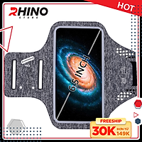 Bao, Túi đựng Điện Thoại tới 6.5 Inch Đeo tay chạy bộ ,Tập thể dục Rhino B101 Kháng nước, chống thấm, có thể cắm tai nghe phù hợp điện thoại Samsung, Iphone, Sony, Xiaomi,... - Hàng chính hãng