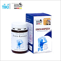 Thực phẩm chức năng hỗ trợ bổ sung sắt cho người thiếu máu, phụ nữ mang thai và cho con bú, người bị thiếu máu do tai nạn, phẫu thuật - Eisen Kapseln thương hiệu Sanct Bernhard (Hộp 60 viên)