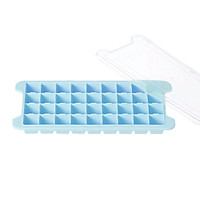 Silicone Ice Cube Tray Ice Cube Mold Container Frozen Cubes 36 Compartments with Lid for Bars Households Party