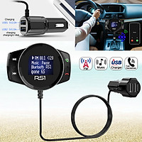 Car Bluetooth FM Wireless Transmitter Handsfree MP3 Player Dual USB Charger Kit