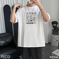 Áo thun, phông nam Hàn Quốc cao cấp dáng rộng tay lỡ T-Shirt Loose R3TS34 Unisex