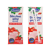SỮA CHUA UỐNG HƯƠNG DÂU YOMILK - HỘP GIẤY 170ML
