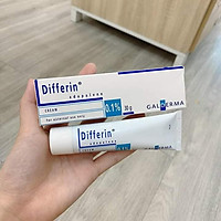 Kem hỗ trợ giảm mụn trứng cá Differin Cream 0.1% Adapalene tuýp 30 gram(Hàng nhập khẩu chính hãng)