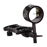 Deluxe Micro-Adjust Single Pin Bow Sight Hunting Compound Bow Sight Black