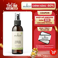 Nước Hoa Hồng Trà Xanh Dưỡng Ẩm Dạng Xịt Sukin Green Tea Hydrating Mist Toner 125ml