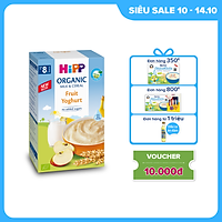 Bột ăn dặm dinh dưỡng Sữa, Hoa quả nhiệt đới, Sữa chua HiPP Organic 250g