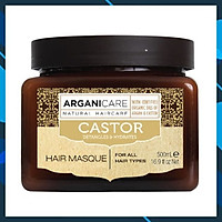 Mặt Nạ Bóng Mượt, Phục Hồi & Chống Rụng ARGANICARE CASTOR HAIR MASQUE 500ml Israel