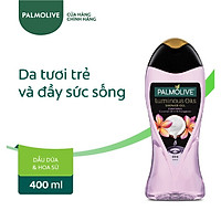 Sữa tắm dưỡng ẩm Palmolive Luminous tinh dầu thiên nhiên từ dầu dừa và hoa sứ 400ml