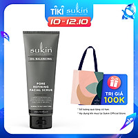 Kem tẩy tế bào chết cân bằng dầu Sukin Oil Balancing Pore Refining Facial Scrub 125ml