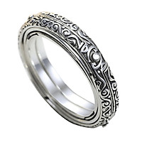 Astronomical Ball Ring Cosmic Finger Ring Couple Jewelry Silver Plated 6