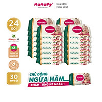 Combo 24 gói khăn ướt ngừa hăm, rôm sảy Mamamy 30 tờ/ gói kháng khuẩn, an toàn cho trẻ sơ sinh