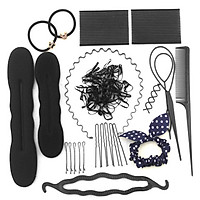 Hair Styling Set Fashion Hair Styles DIY Tools Accessories Hair Modeling Hairdressing Tool Kit Simple & Fast Bun Shaper