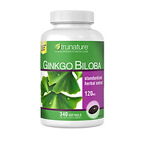 Thực phẩm bổ sung Tăng cường tuần hoàn não Trunature Ginkgo Biloba 340 Viên (Mẫu mới) - Nhập khẩu Mỹ