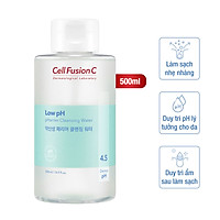 Nước Rửa Mặt Cấp Ẩm Cân Bằng Ph Da Cell Fusion C Low Ph Pharrier Cleansing Water (500ml)