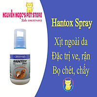 Hantox Spay - Dung dịch xịt ngăn ngừa ve rận, chấy, bọ chét dùng cho chó mèo chai 100ml