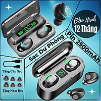 Bst Tai Nghe Bluetooth Cảm Ứng Cao Cấp - Tích Hợp Sạc Dự Phòng 2500mAh, Âm Thanh Cực Hay, Kháng Nước Tốt … F9 và F9 Pro