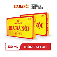Combo 2 Thùng Bia Hà Nội - Thùng 24 lon 330ml