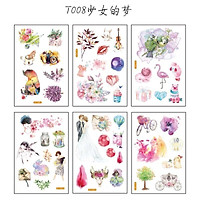 Stickers Dễ Thương 20 Chủ Đề Khác Nhau Sticker Cute Hình Dán Cổ Trang Phong Cảnh Đồ Ăn Vintage Trang Trí Sổ Tay