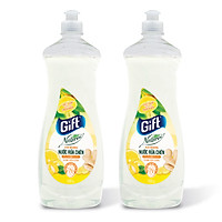 Combo2 chai Nước rửa chén Gift Natural 800g (siêu tiết kiệm)