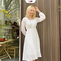 Đầm chữ A xô dệt nổi ENVY D75 hai lớp