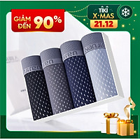 Hộp 4 quần lót nam Boxer Nanjiren( quần sịp đùi ) hàng nhập câp cấp QL3