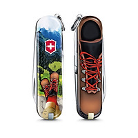 Dao xếp đa năng I Love Hiking bằng thép không gỉ, trong bao giả da 0.6223.L2002 Victorinox